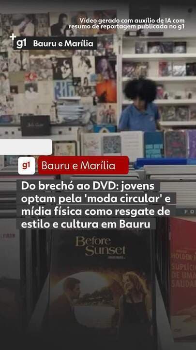 Jovens em Bauru adotam moda circular e resgatam a mídia física